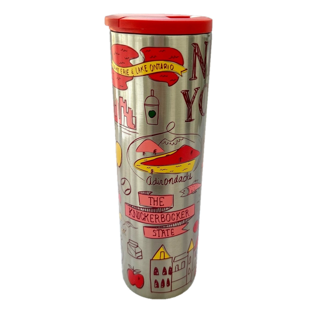 Starbucks New York Knickerbocker Travel Tumbler Stainless Steel Silver - Picture 3 of 10
